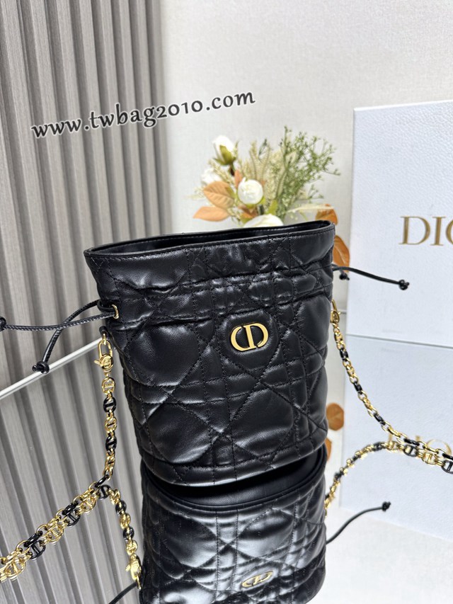 Dior专柜2025新款迪奥顶级原单迷你抽绳水桶包 djfk1195